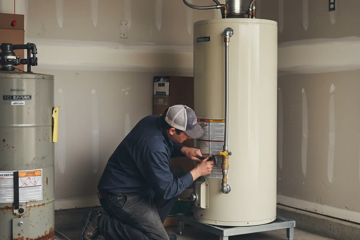 Water heater and shutoff valve replacement in Nacogdoches