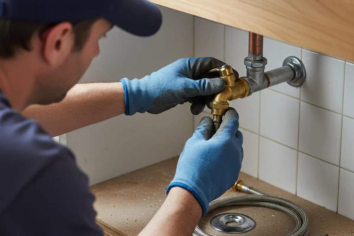 Shutoff valve and fitting work during Emergency Plumbing in Nacogdoches